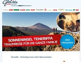 Teneriffa Reise Gewinnspiel, Globista Gewinnspiel