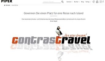 Island Reise Gewinnspiel, Piper Gewinnspiel