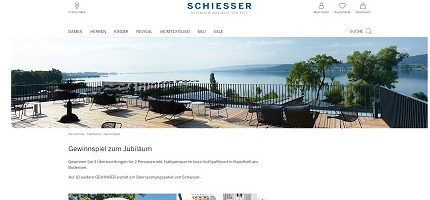 Bodensee Urlaub Gewinnspiel, Schiesser Gewinnspiel