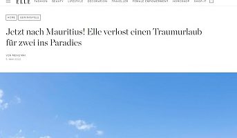 Mauritius Reise Gewinnspiel, Elle Gewinnspiel