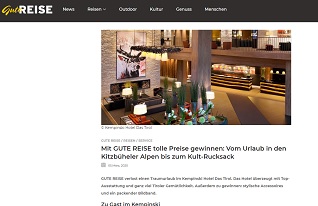 Tirol Urlaub Gewinnspiel, Gute Reise Gewinnspiel