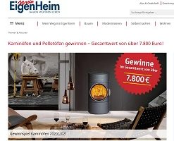 Kaminofen Gewinnspiel, Mein Eigenheim Gewinnspiel