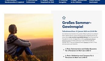 Finnland Reise Gewinnspiel, Finnlines Gewinnspiel