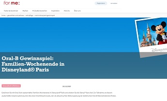 Oral-B Code eingeben Gewinnspiel, for me Gewinnspiel