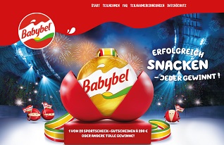 Babybel Kassenbon hochladen, Babybel Gewinnspiel