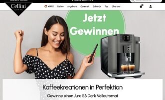 Jura Kaffeevollautomat, Gewinnspiel, Cellini Gewinnspiel