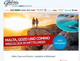Malta Reise Gewinnspiel, Globista Gewinnspiel