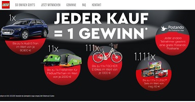 Lego Kassenbon hochladen, Lego Gewinnspiel