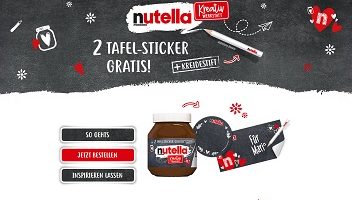Nutella Code eingeben, Nutella Aktion