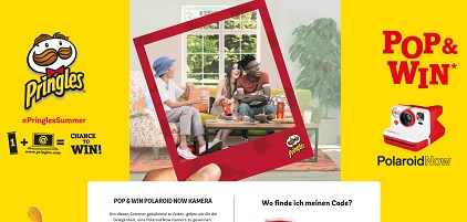 Pringles.com, Pringles Code eingeben, Pringles Gewinnspiel