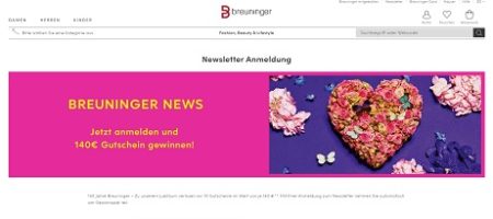 Breuninger Gutschein Gewinnspiel, Breuninger Gewinnspiel