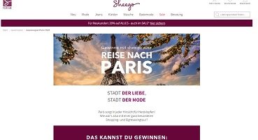 Paris Wochenende Gewinnspiel, sheego Gewinnspiel