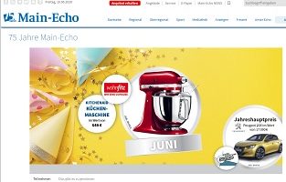 Peugeot 208 Gewinnspiel, Main-Echo Gewinnspiel