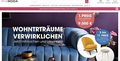 Traumzimmer Gewinnspiel, MiaModa Gewinnspiel