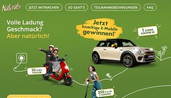 naturals-aktion.de, Gewinnspiel, Naturals Code eingeben, Naturals Gewinnspiel