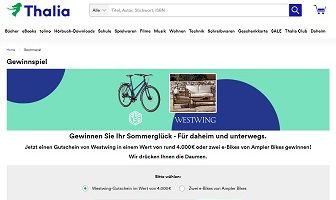 Ampler E-Bike Gewinnspiel, Thalia Gewinnspiel