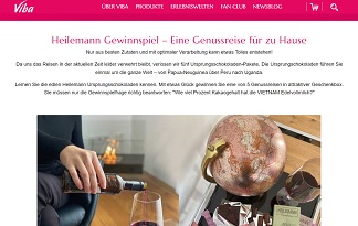 Viba Genussreise Gewinnspiel, Viba Gewinnspiel