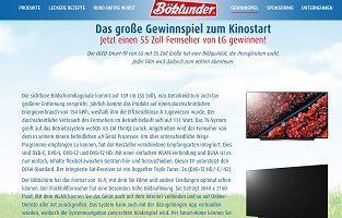 LG Smart TV Gewinnspiel, Böklunder Gewinnspiel
