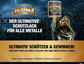 hammerite-ultima.de, Hammerite Ultima Gewinnspiel, Hammerite Gewinnspiel