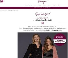 Sheego Gutschein Gewinnspiel, Sheego Gewinnspiel