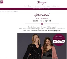Sheego Gutschein Gewinnspiel, Sheego Gewinnspiel