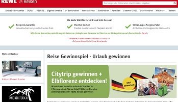 Rügen Urlaub Gewinnspiel, Dresden Kurzurlaub Gewinnspiel, Rewe Reisen Gewinnspiel