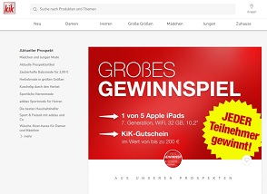 kik.de/gewinnen, kik Gewinnspiel