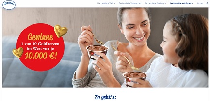 Landliebe Kassenbon hochladen, Landliebe Gewinnspiel