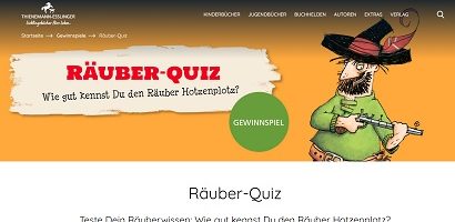 Räuber-Quiz Gewinnspiel, Thinemann-Esslinger Gewinnspiel