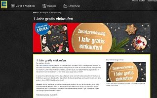 Lindt Adventskalender Zusatzverlosung, Gewinnspiel; Edeka Gewinnspiel