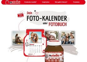 nutella-fotokalender.de, Nutella Code eingeben, Nutella Aktion