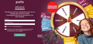 gewinnen.porta.de, Porta Rubbellos Gewinnspiel, Porta Gewinnspiel