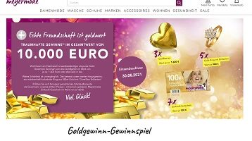 Meyer Mode Bargeld Gewinnspiel, Meyer Mode Gewinnspiel