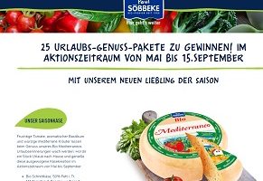 Söbbeke Genuss-Paket Gewinnspiel, Söbbeke Gewinnspiel