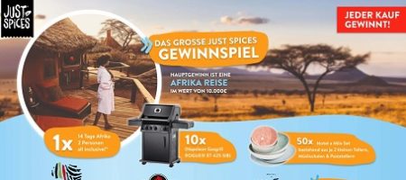 Afrika Reise Gewinnspiel, Just Spices Gewinnspiel