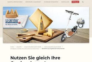 Trivanti E-Scooter Gewinnspiel, Le Gruyere Gewinnspiel