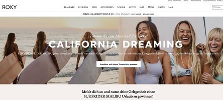 Kalifornien Reise Gewinnspiel, Roxy Gewinnspiel