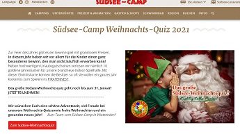 Südsee Camp Gutschein Gewinnspiel. Südsee Camp Gewinnspiel