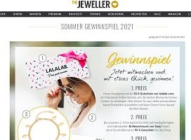 The Jeweller Sommer Gewinnspiel, The Jeweller Gewinnspiel