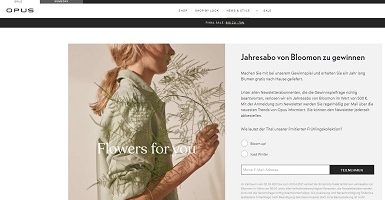 Bloom Abo Gewinnspiel, Opus Gewinnspiel