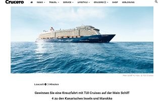 Mittelmeer Kreuzfahrt Gewinnspiel, Kanaren Kreuzfahrt Gewinnspiel, Crucero Gewinnspiel