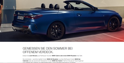 BMW Cabrio Gewinnspiel, BMW Gewinnspiel