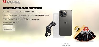Apple iPhone Gewinnspiel, Swizzrocker Gewinnspiel