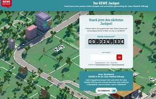 rewe Jackpot, rewe.de/jackpot, Rewe Gewinnspiel