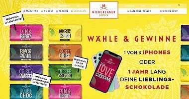 iPhone Gewinnspiel, Niederegger Gewinnspiel