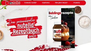 nutella.de/lieblingsrezept, Nutella Code eingeben, Nutella Aktion