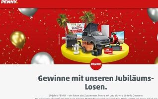penny-lose.de, Penny Jubiläums-Los, Penny Code eingeben, Penny Gewinnspiel