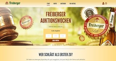 Freiberger Code eingeben, Freiberger Auktionswochen