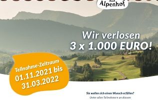 Alpenhof Bargeld Gewinnspiel, Alpenhof Gewinnspiel