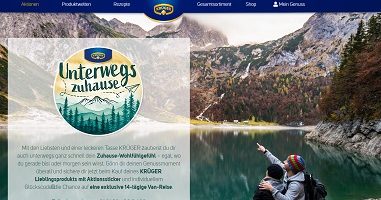 Krüger Code eingeben, Krüger Gewinnspiel